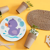 8 Ct. Rubber Ducky Paper Dessert Plates 7" Disposable Plates Birthday & Baby Shower Party Supplies