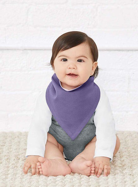 RADYAN® Infant Cotton Jersey Bandana Bib