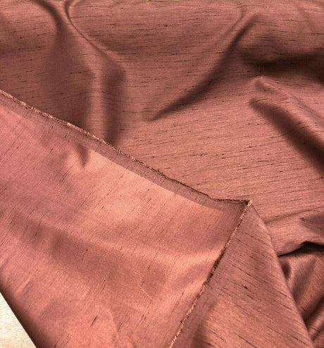 Fabricut Satin Cordovam Burgundy Dupioni Polyester Fabric - Burgundy Dupioni, 58" Width (1 Yard)