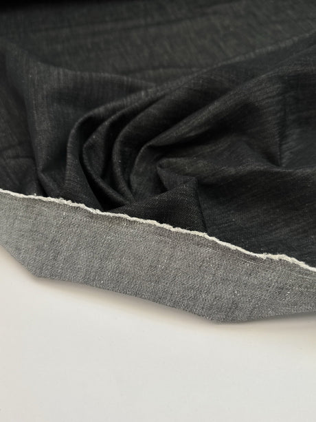Cotton Linen Denim Blue Shade