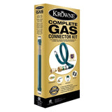 Krowne Metal M5048K2 Royal Series 1/2" x 48" Gas Connector Kit 2 (Gas Hose, Quick Disconnect, Restraining Kit)