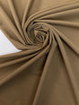 Wool Blend Stretch Fabric Brown Beige