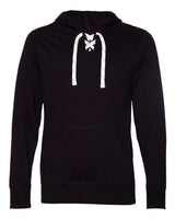 J. America Unisex Jersey Sport Lace Hooded Pullover