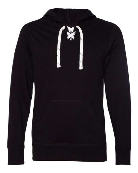 J. America Unisex Jersey Sport Lace Hooded Pullover