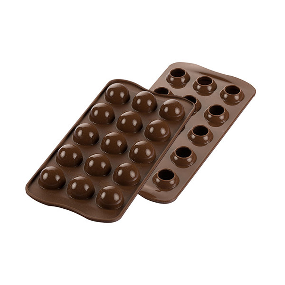 Silikomart Silicone Chocolate Mold, Tartufino, 15 Cavities
