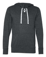 J. America Unisex Jersey Sport Lace Hooded Pullover