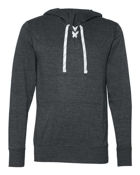 J. America Unisex Jersey Sport Lace Hooded Pullover