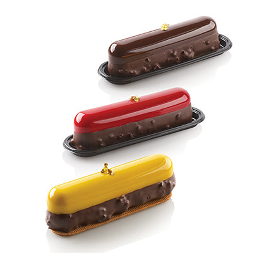 Silikomart "ECLAIR 120" Flexible Baking & Freezing Mold, 4 Oz., 8 Cavities