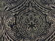 Medellin Damask Upholstery Fabric - Black Gold Damask, 58" Width, 14" Horizontal Repeat, 13" Vertical Repeat (1 Yard)