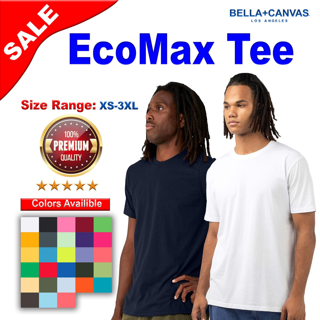 BELLA + CANVAS® EcoMax Crew Neck Short Sleeve Tee