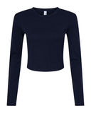 BELLA + CANVAS® Women's Micro Rib Boat Long Sleeve Baby Tee