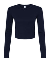 BELLA + CANVAS® Women's Micro Rib Boat Long Sleeve Baby Tee