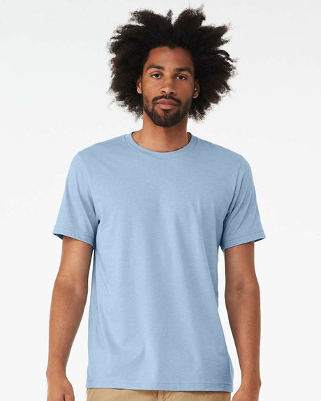 BELLA + CANVAS - Crewneck Short Sleeve CVC Jersey Tee in Heather Yellow