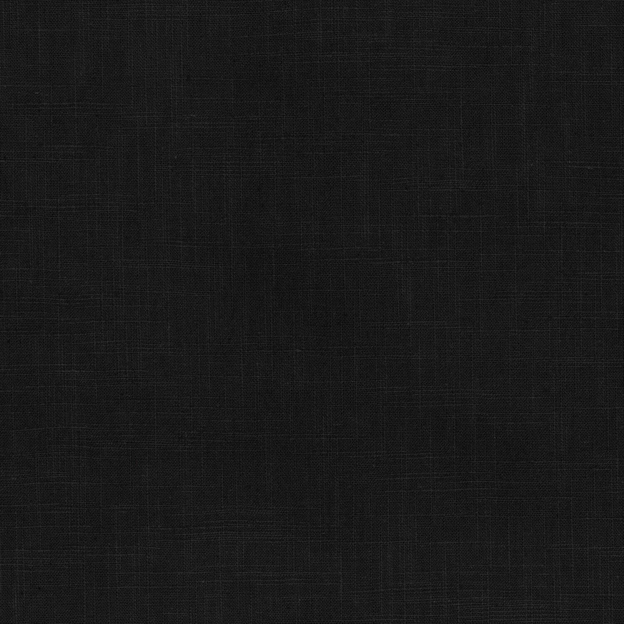 PK Faux Linen Derby Solid Onyx Black Cotton Fabric - Black, Solid, 54" Width (By The Yard)