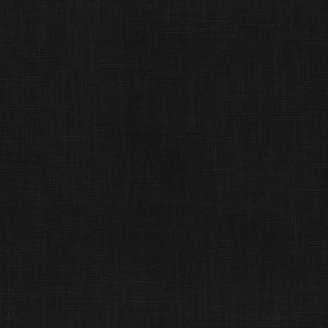 PK Faux Linen Derby Solid Onyx Black Cotton Fabric - Black, Solid, 54" Width (By The Yard)