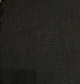 PK Faux Linen Derby Solid Onyx Black Cotton Fabric - Black, Solid, 54" Width (By The Yard)