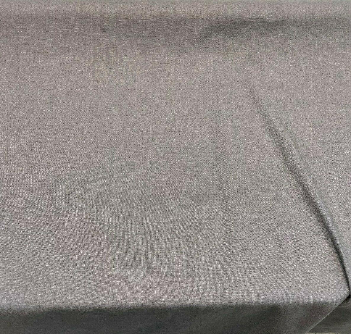 Shore Linen Look Fabric - Graphite Gray, 55" Width (1 Yard)