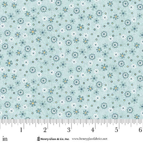 Cotton Calico Fabric Pale Blue 44/45"