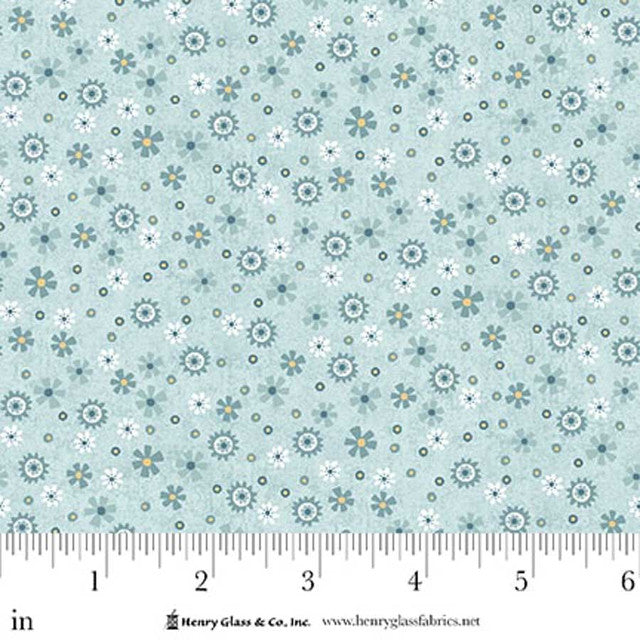 Cotton Calico Fabric Pale Blue 44/45"