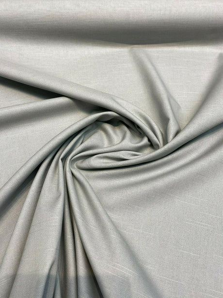 Devon Solid Fog Gray Cotton Fabric - Solid Color, 55" Width (By The Yard)