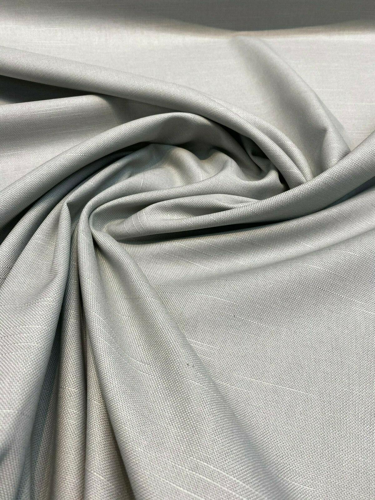 Devon Solid Fog Gray Cotton Fabric - Solid Color, 55" Width (By The Yard)