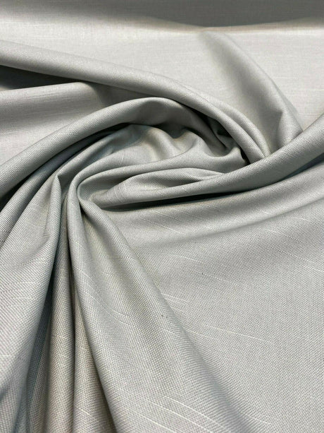 Devon Solid Fog Gray Cotton Fabric - Solid Color, 55" Width (By The Yard)