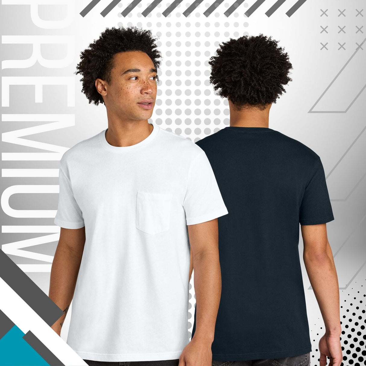 Next Level Apparel® Unisex Cotton Crewneck Short Sleeve Pocket Tee