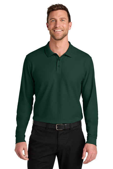 Port Authority® Wearever Signature Pique Long Sleeve Polo