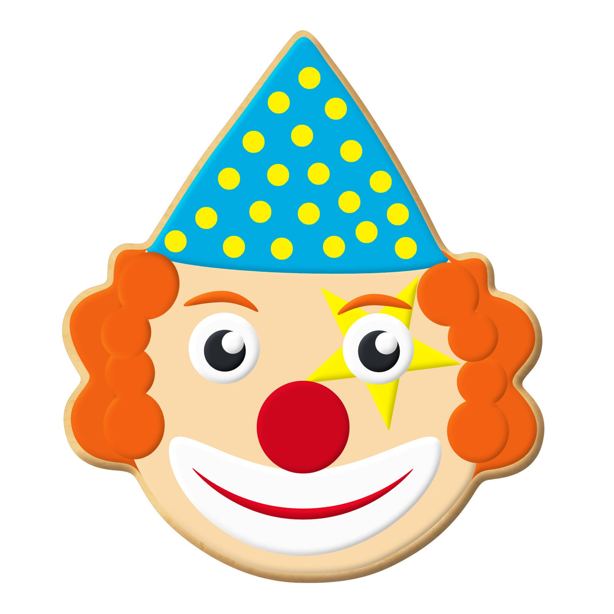 Clown Face Cookie Cutter 4.25 in B1897