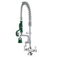 Krowne Metal 18-506L Royal Series Deck Mount Space Saver Pre-Rinse with Add-On Faucet and 6" Spout