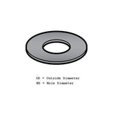 Fiber Washer for Meat Grinder/Chopper, 2" OD, 1" HD