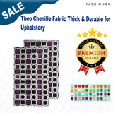Theo Chenille Fabric Thick & Durable for Upholstery