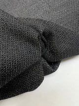 Wool Suit Fabric Gray Black Italian Woven