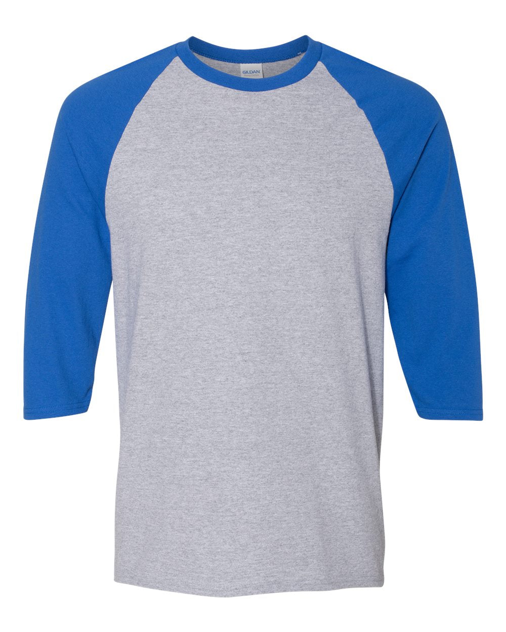 Gildan® Heavy Cotton Raglan Crewneck Three-Quarter Sleeve T-Shirt