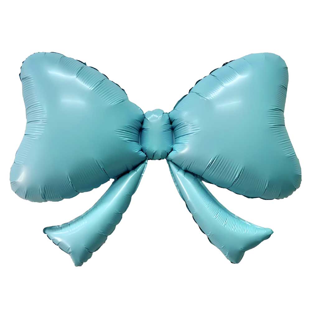 Foil Balloon Blue Bow 40 Inch