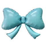 Foil Balloon Blue Bow 40 Inch