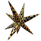 Leopard Print Starburst Foil Balloon