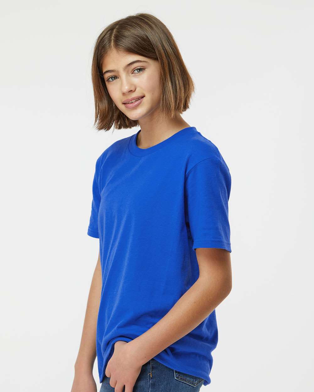 Tultex® Youth Fine Jersey Crew Neck Short Sleeve T-Shirt