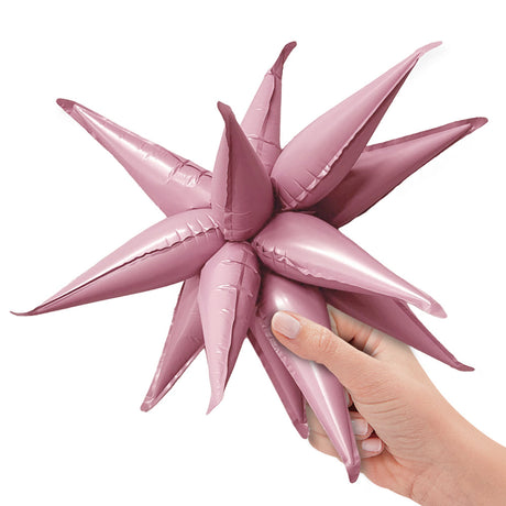 Pink Mini Starburst Foil Balloon
