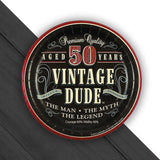 8 Ct. 50th Birthday Party Vintage Dude Paper Dessert Plates 7" Disposable Plates