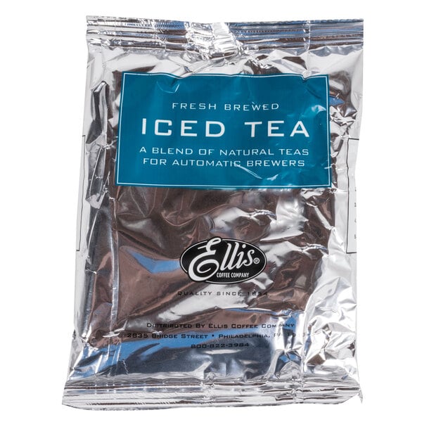 Ellis 3 Gallon Fresh Brewed Loose Leaf Iced Tea Packets - 25/Case