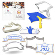 Graduation Cookie Cutter 4 Pc Set HS0436