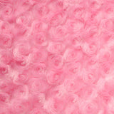 1 Yard Rosebud Minky Fabric 100% Polyester Plush Textured Soft Material for Blankets 60 Inch Width