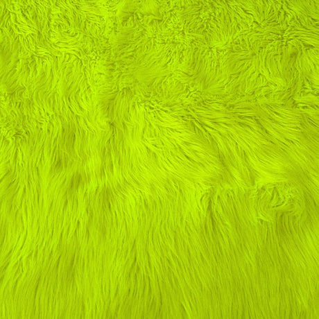 1 Yard Shaggy Faux Fur Fabric – 100% Polyester, 60" Wide Long Pile Plush Fur