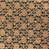 1 Yard Raschel Lace Fabric French Floral 100% Polyester Material for Dresses 60 Inch Width