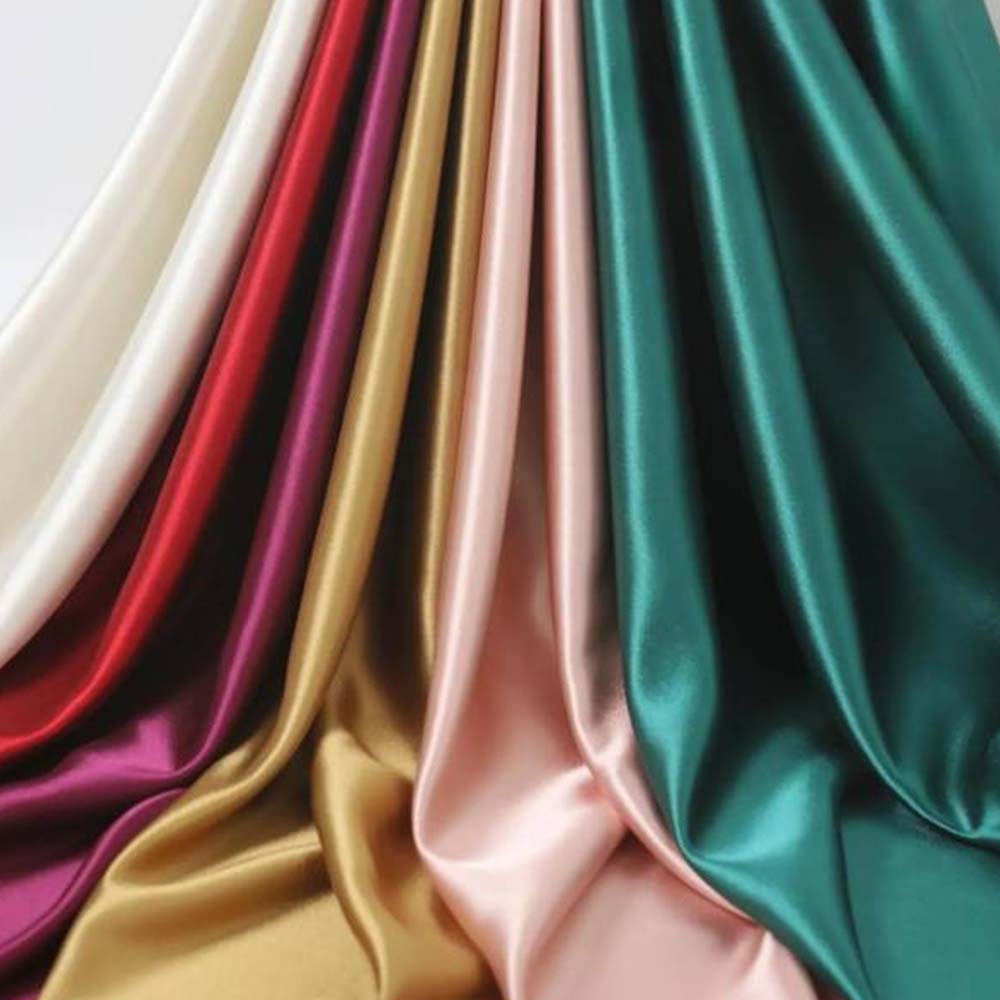1 Yard Premium 250 GSM Bridal Stretch Satin Fabric Glossy Soft Material for Gowns 60 Inch Width 100% Polyester