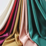 1 Yard Premium 250 GSM Bridal Stretch Satin Fabric Glossy Soft Material for Gowns 60 Inch Width 100% Polyester