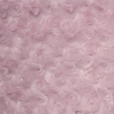 1 Yard Rosebud Minky Fabric 100% Polyester Plush Textured Soft Material for Blankets 60 Inch Width