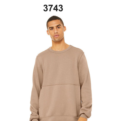 Bella + Canvas® FWD Fashion Unisex Raw Seam Crewneck Pullover