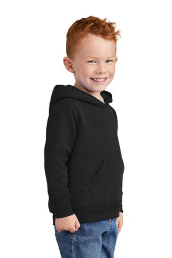 BELLA + CANVAS Bella + Canvas Toddler Sponge Fleece Pullover Hooded Sweatshirt in Navy